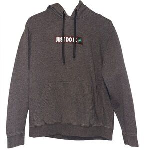 Nike Charcoal grey Hoodie with Logo large